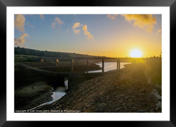 Baitings Dam Sunrise Framed Mounted Print by Colin Green