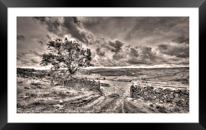 Magnificent Moors - North Yorkshire Framed Mounted Print by Cass Castagnoli