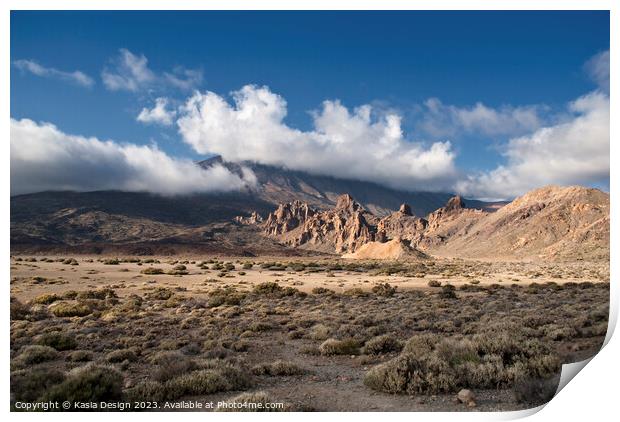 El Teide Looking Up in Wonder Print by Kasia Design