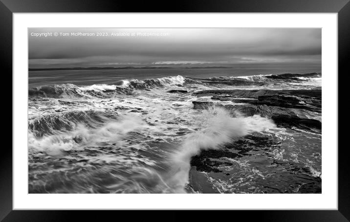 Burghead Seascape 303 Framed Mounted Print by Tom McPherson