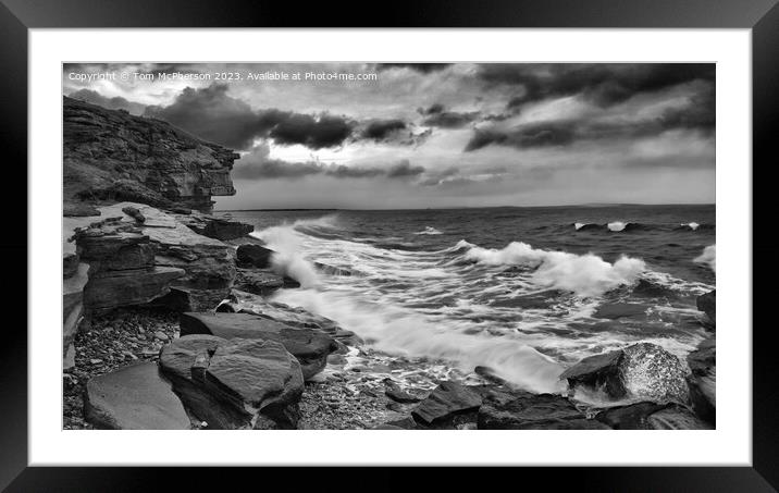 Burghead Seascape 301 Framed Mounted Print by Tom McPherson
