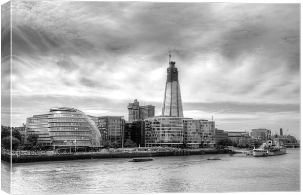 The Majestic Rise of The Shard Canvas Print by Mike Gorton