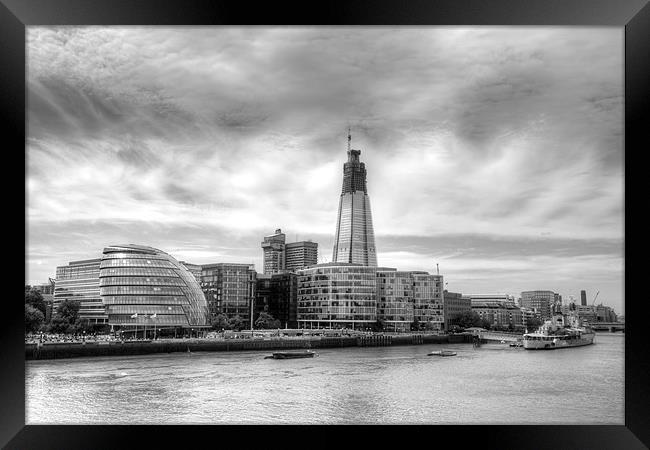 The Majestic Rise of The Shard Framed Print by Mike Gorton