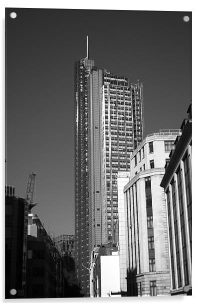 The Heron Tower Acrylic by Chris Day