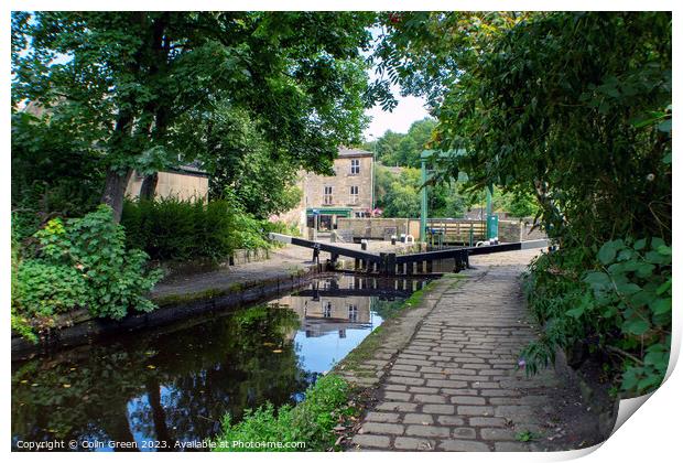 Todmorden Lock Print by Colin Green