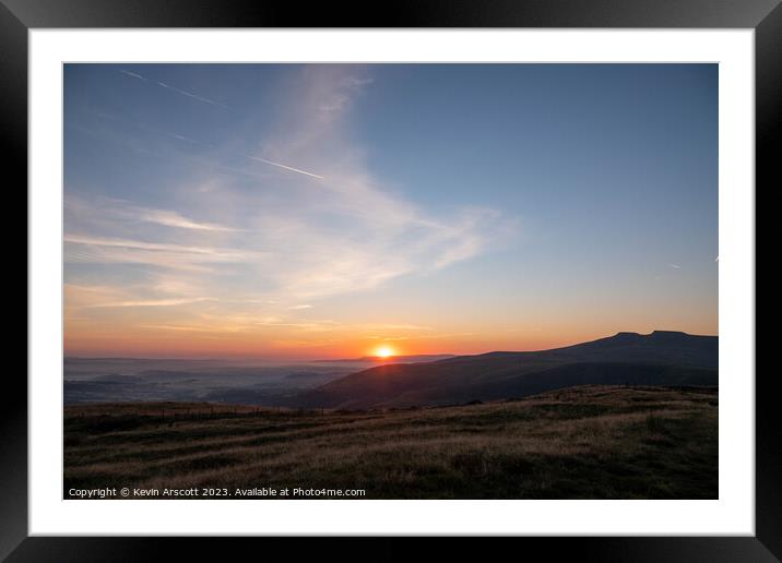 Brecon Beacons Sunrise Framed Mounted Print by Kevin Arscott