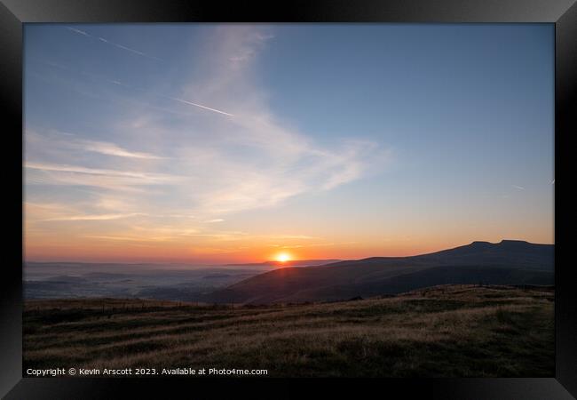 Brecon Beacons Sunrise Framed Print by Kevin Arscott