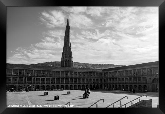 Piece Hall and Square Church Spire Framed Print by Colin Green