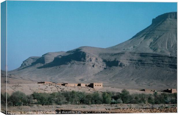 Ighzoun view and mountain, Morocco Canvas Print by Imladris 
