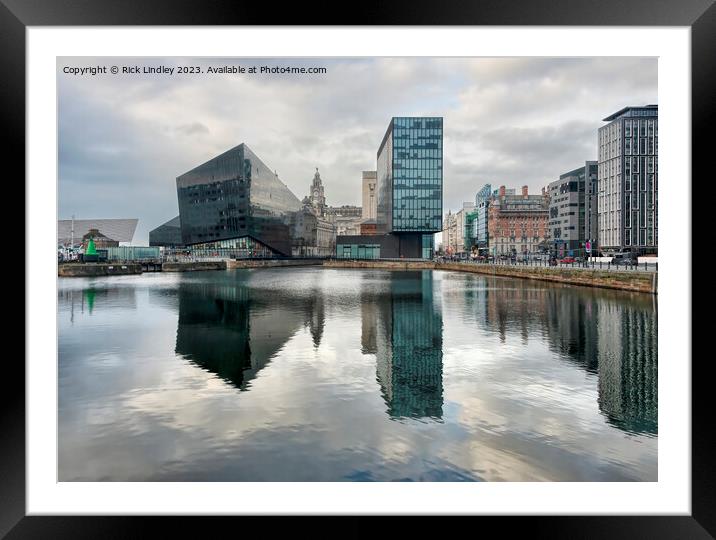 Liverpool Docks Framed Mounted Print by Rick Lindley