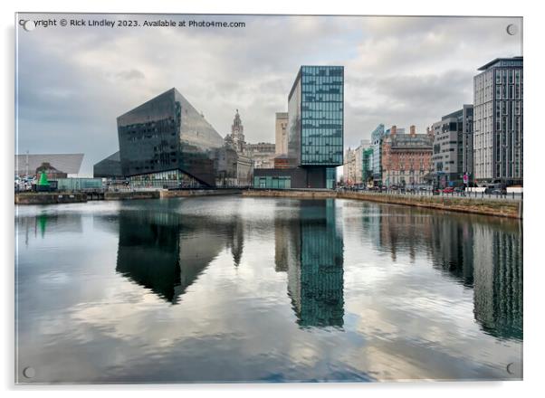 Liverpool Docks Acrylic by Rick Lindley
