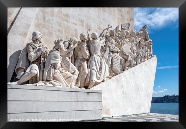 Monument to the Discoveries in Lisbon Framed Print by Jim Monk