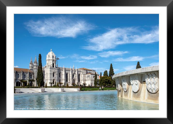 The Jeronimos Monastery, Lisbon Framed Mounted Print by Jim Monk