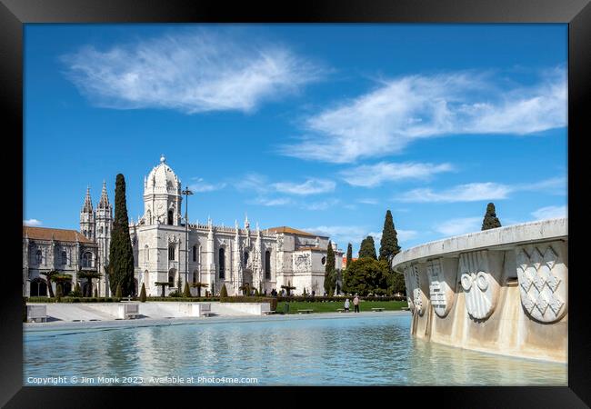 The Jeronimos Monastery, Lisbon Framed Print by Jim Monk