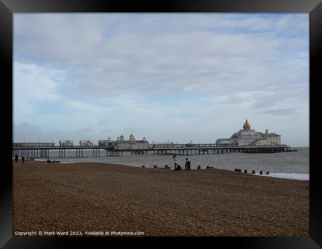 The Pier at Eastbourne on a cold December day. Framed Print by Mark Ward