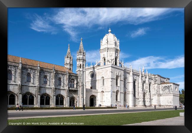 The Jerónimos Monastery in Lisbon Framed Print by Jim Monk