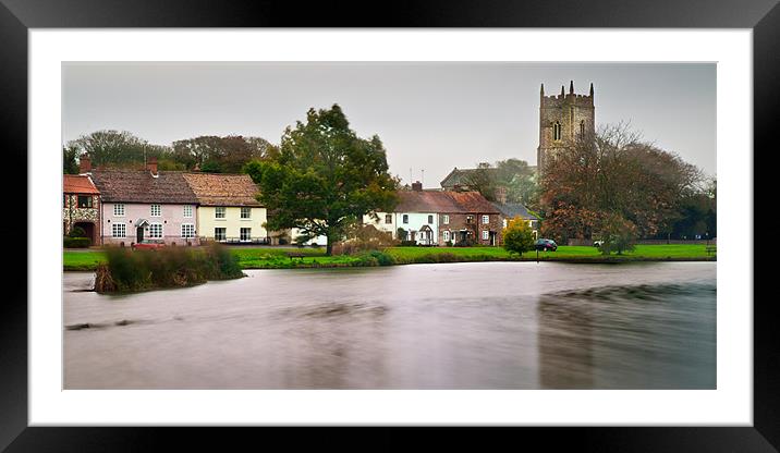 Great Massingham pond Framed Mounted Print by Stephen Mole