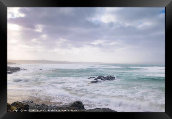 Tempestuous Tranquillity:  Framed Print by Andy Durnin