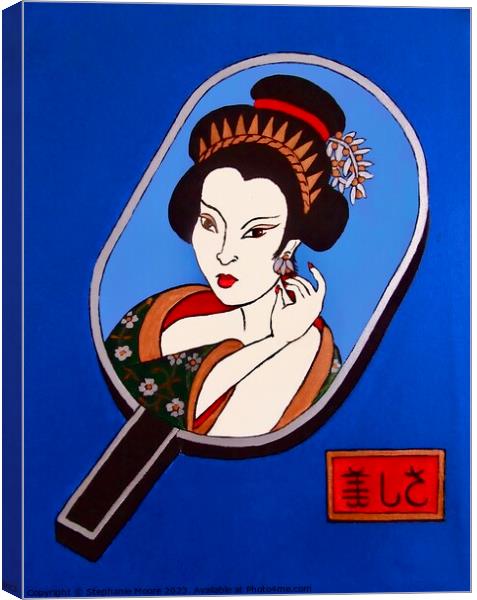 Geisha Canvas Print by Stephanie Moore