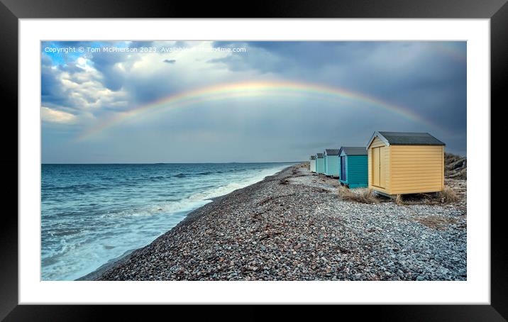 Rainbow at Findhorn Framed Mounted Print by Tom McPherson
