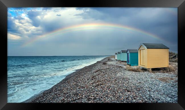 Rainbow at Findhorn Framed Print by Tom McPherson