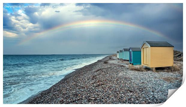 Rainbow at Findhorn Print by Tom McPherson