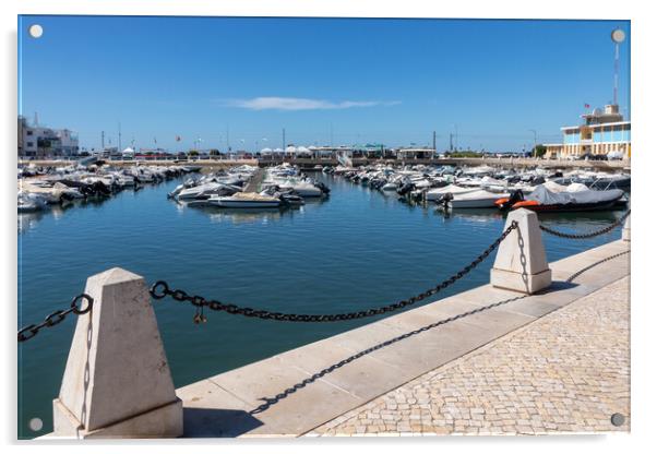 Vilamoura marina, Algarve, Portugal Acrylic by Kevin Hellon