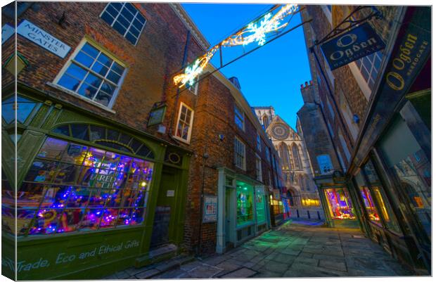 York Minster Gates Canvas Print by Alison Chambers