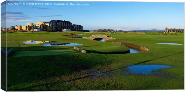 The Old Course St. Andrews, Fife  Canvas Print by Navin Mistry