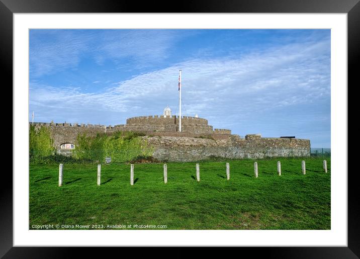 Deal Castle Kent Framed Mounted Print by Diana Mower