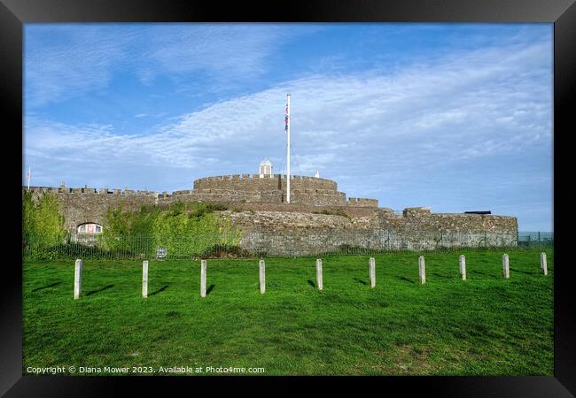 Deal Castle Kent Framed Print by Diana Mower