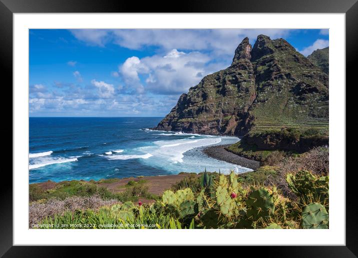 Punta del Hidalgo, Tenerife Framed Mounted Print by Jim Monk