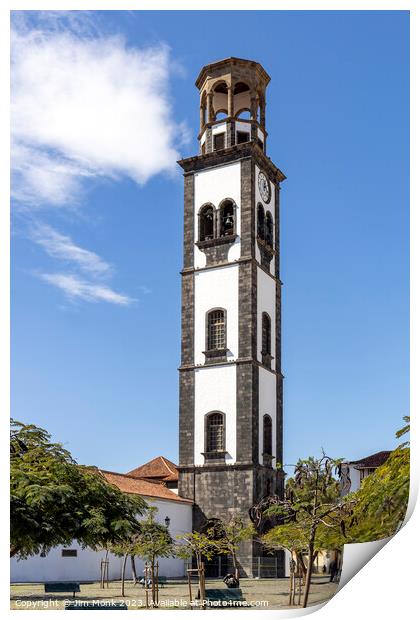 Church of our lady of conception in Santa Cruz, Tenerife Print by Jim Monk