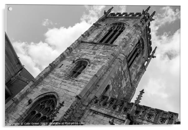 St Martin Le Grande, York Acrylic by Colin Green