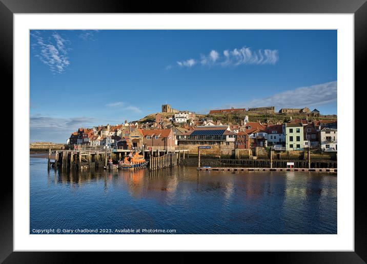 Whitby Framed Mounted Print by Gary chadbond