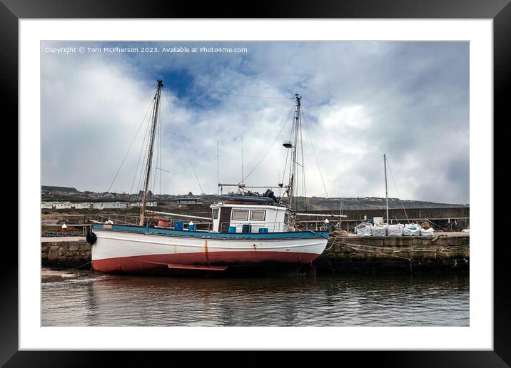  Hopeman Harbour Framed Mounted Print by Tom McPherson