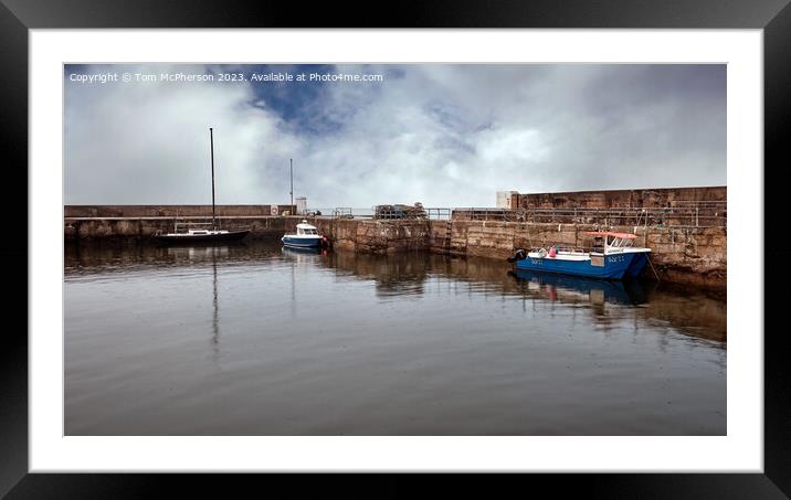 Hopeman Harbour Framed Mounted Print by Tom McPherson