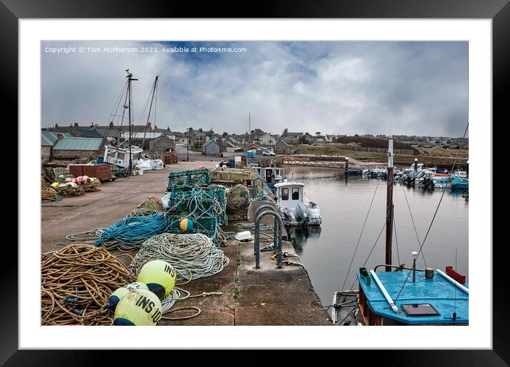  Hopeman Harbour Framed Mounted Print by Tom McPherson