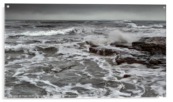 Moray Coast Seascape Acrylic by Tom McPherson