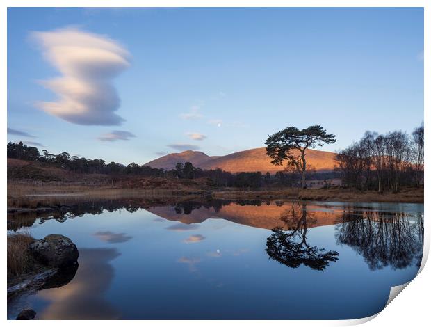 Sunrise at Loch Tulla Print by Tommy Dickson