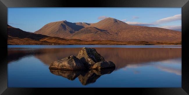 Lochan Na H-Achlaise And Black Mount Framed Print by Tommy Dickson
