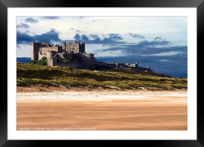 Bamburgh Castle Framed Mounted Print by Graham Parry