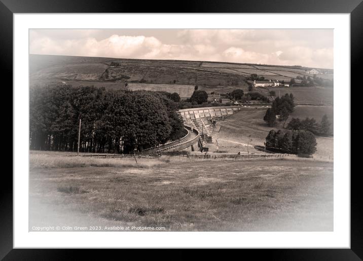 Baitings Reservoir Framed Mounted Print by Colin Green