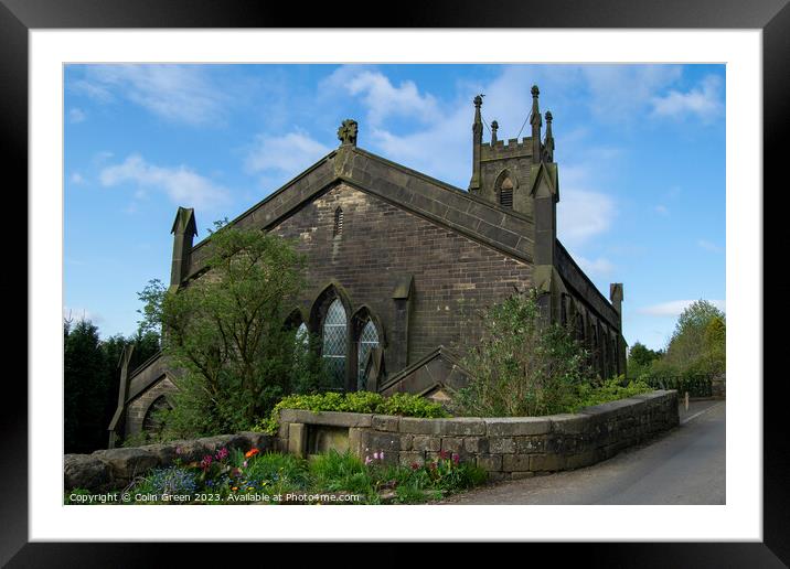 Cross Stone Church Framed Mounted Print by Colin Green