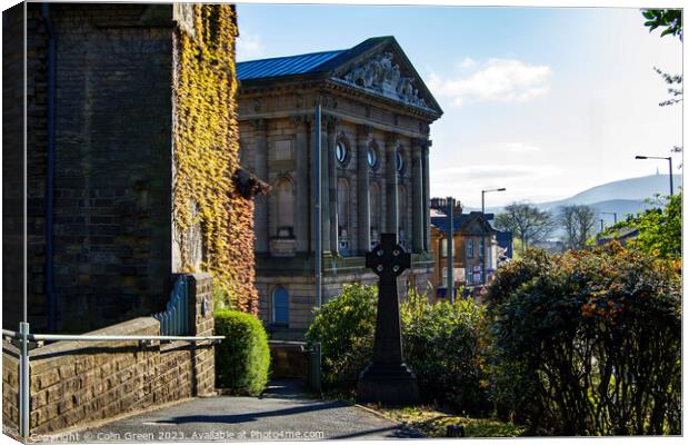Todmorden Town Hall Canvas Print by Colin Green