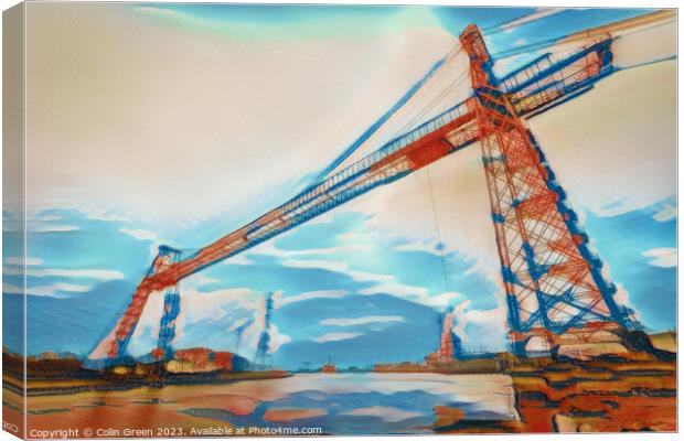Newport Transporter Bridge Canvas Print by Colin Green