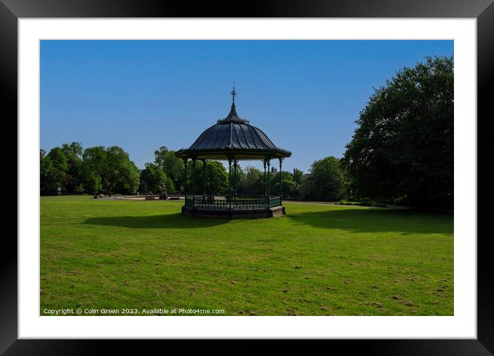 The Bandstand Framed Mounted Print by Colin Green