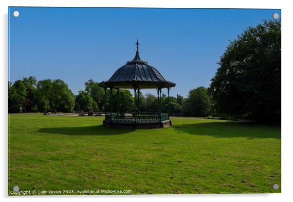 The Bandstand Acrylic by Colin Green