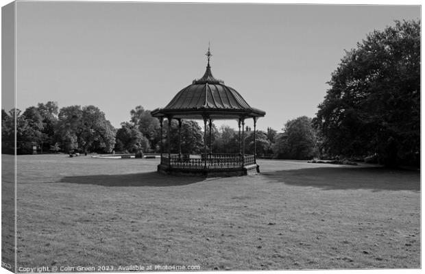 Bandstand at People's Park, Halifax Canvas Print by Colin Green
