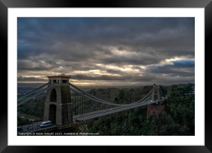 Clifton Suspension Bridge | Bristol Framed Mounted Print by Kevin Arscott